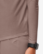 Supersoft Long-Sleeve Underscrub Smokey Taupe - Scrubloop