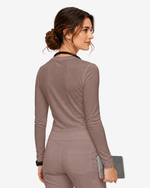 Supersoft Long-Sleeve Underscrub Smokey Taupe - Scrubloop