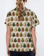 Sweet Christmas Tree Cookie Nurse Scrub Top - Scrubloop