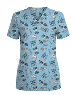 Team Ortho Bone Fracture Funny Nurse Scrub Top - Scrubloop