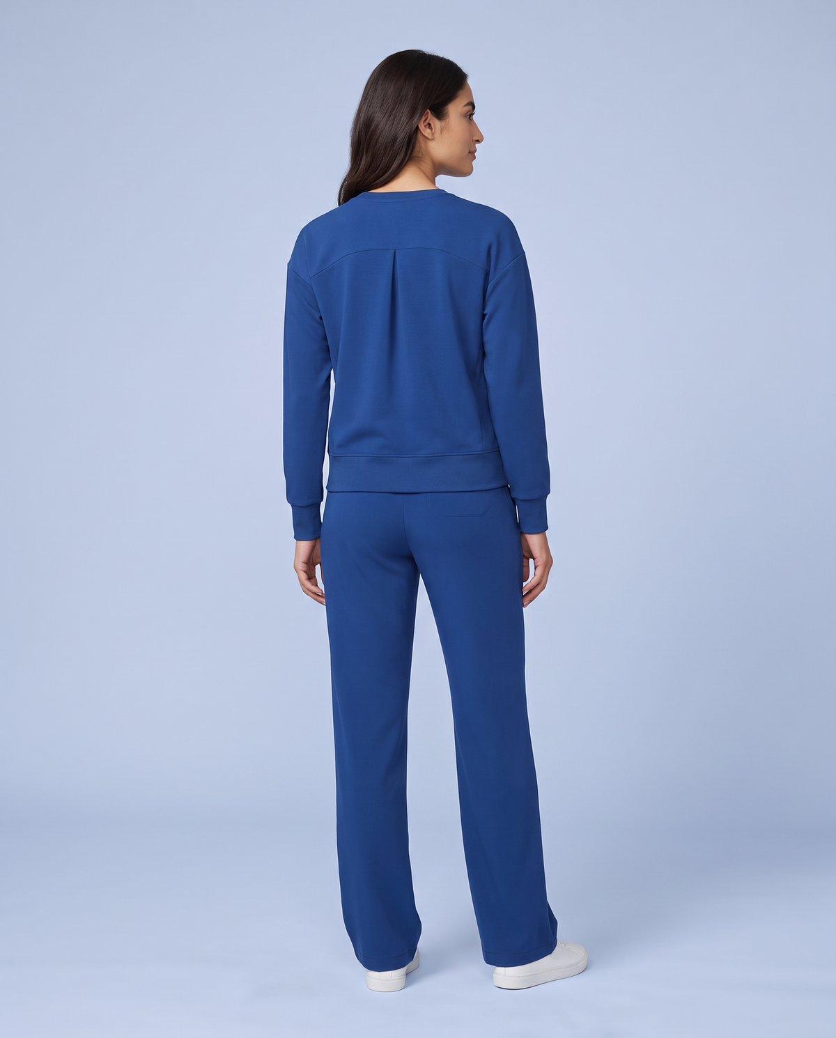 Long-Sleeve Crew-Neck Top Royal Blue