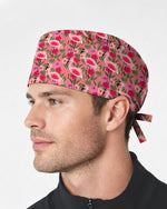 Tropical Flamingo Garden Scrub Cap - Scrubloop