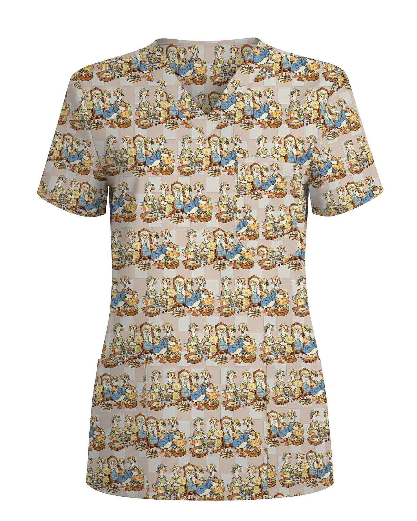Vintage Goose Medical Scrub Top - Scrubloop