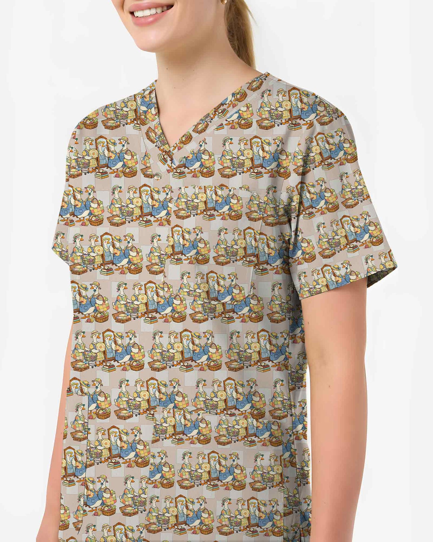 Vintage Goose Medical Scrub Top - Scrubloop