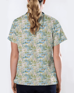 Watercolor Mallard Duck Pond Nurse Scrub Top - Scrubloop