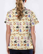 Whimsical Cat Nursing Scrub Top - Scrubloop