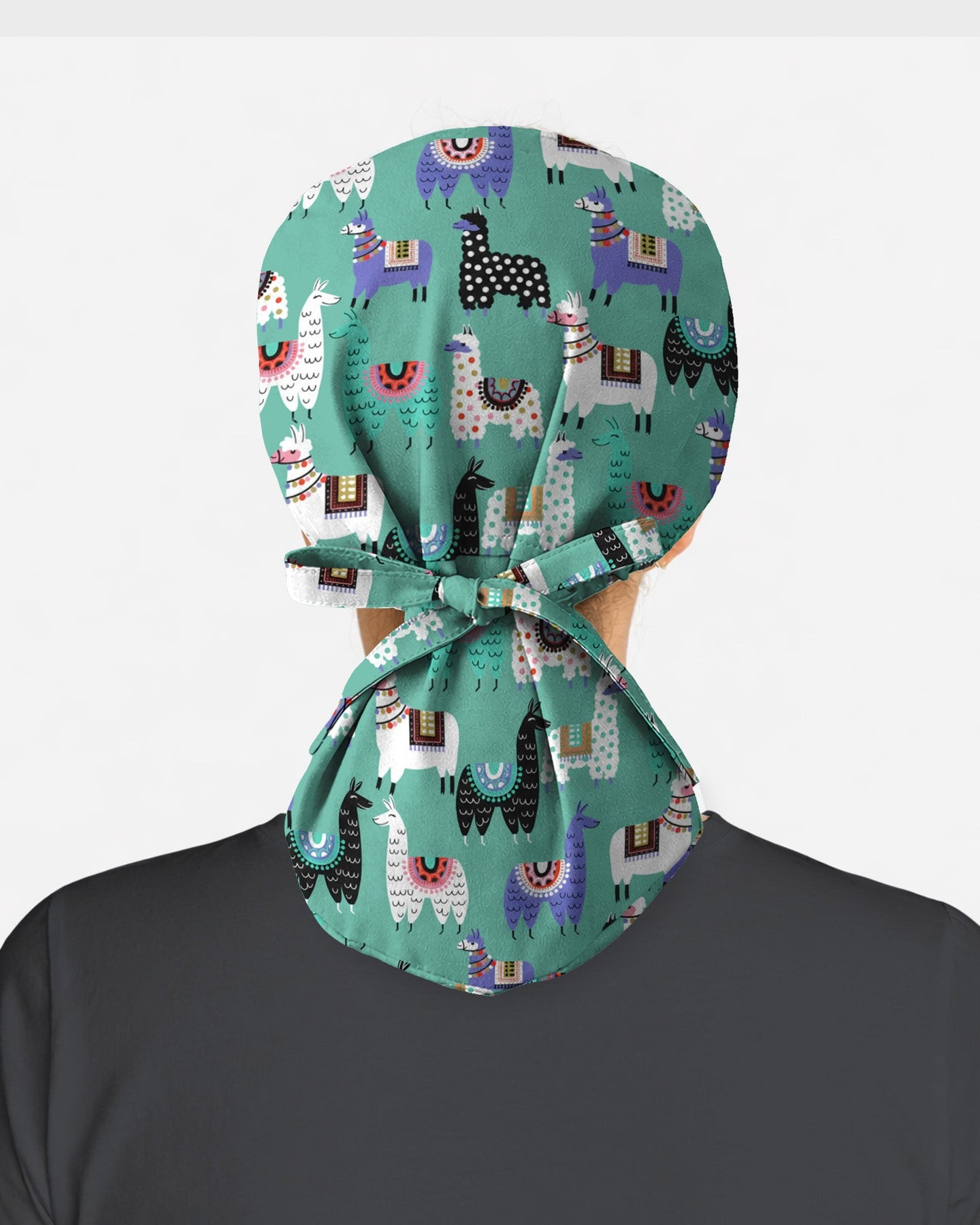 Whimsical Llama Friends Scrub Cap - Scrubloop