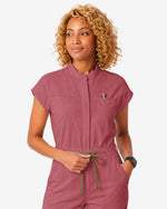 Wide Leg Jumpsuit Berry Spice - Scrubloop