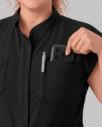 Wide Leg Jumpsuit Black - Scrubloop