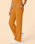 Wide Leg Jumpsuit Dark Cheddar - Scrubloop