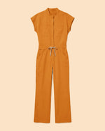 Wide Leg Jumpsuit Dark Cheddar - Scrubloop