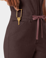 Wide Leg Jumpsuit Espresso - Scrubloop