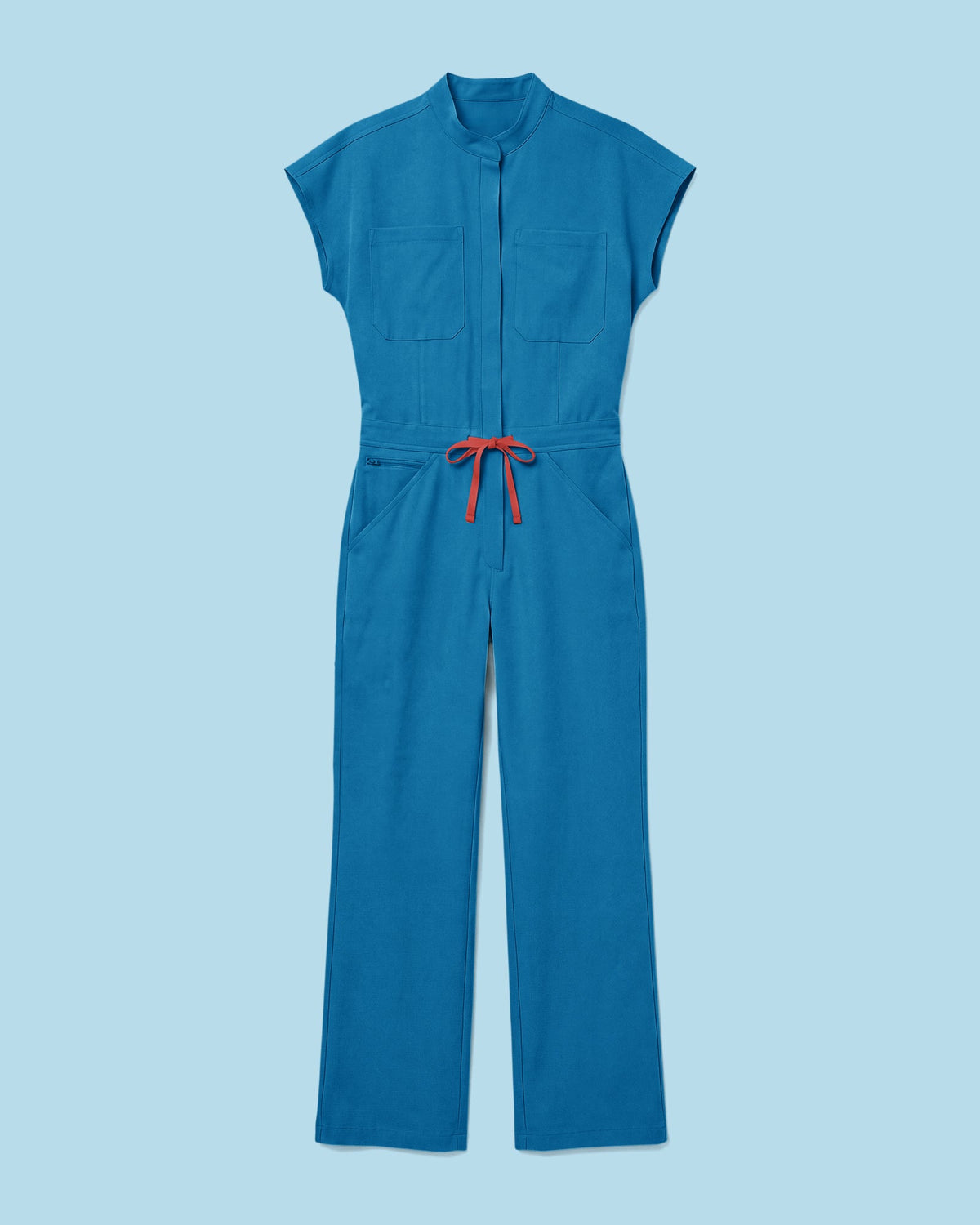 Wide Leg Jumpsuit Methyl Blue - Scrubloop