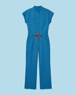 Wide Leg Jumpsuit Methyl Blue - Scrubloop