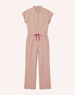 Wide Leg Jumpsuit Peach Powder - Scrubloop