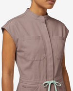 Wide Leg Jumpsuit Smokey Taupe - Scrubloop