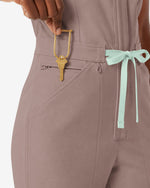 Wide Leg Jumpsuit Smokey Taupe - Scrubloop
