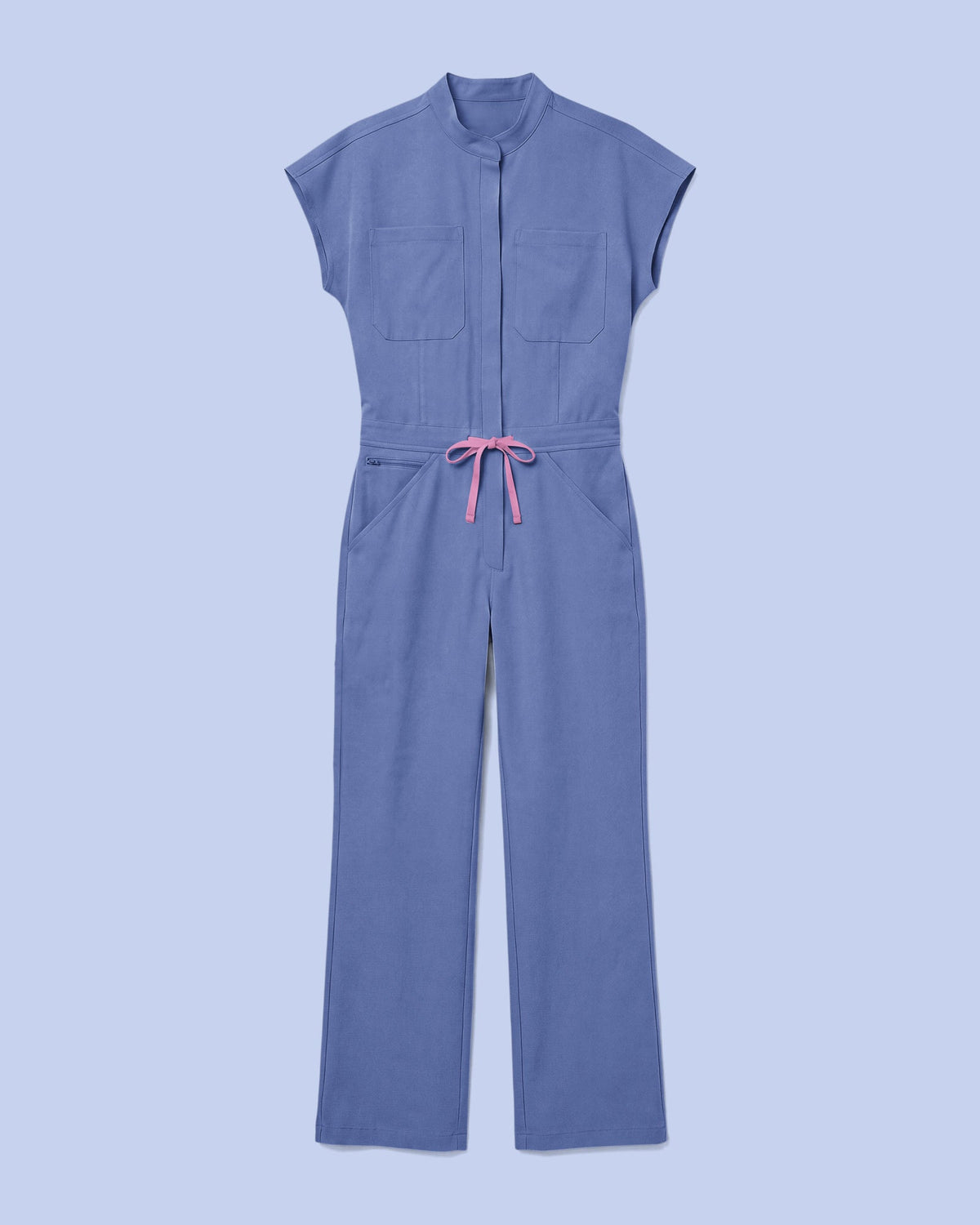 Wide Leg Jumpsuit Wedgewood - Scrubloop