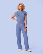 Wide Leg Jumpsuit Wedgewood - Scrubloop