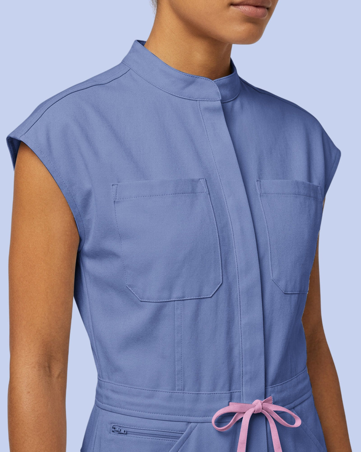 Wide Leg Jumpsuit Wedgewood - Scrubloop