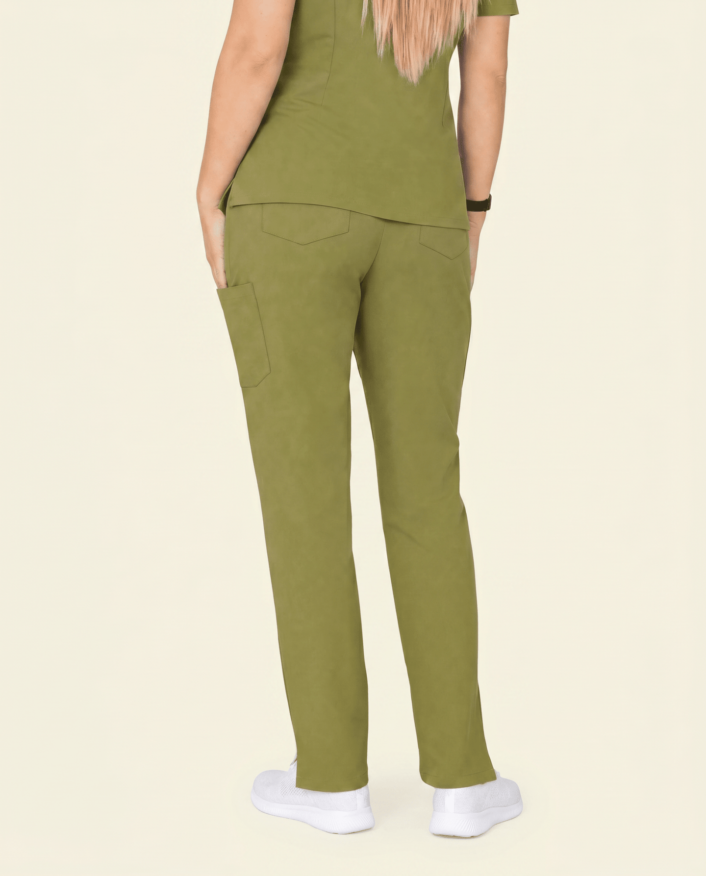 Women's 6-Pocket Cargo Pant Avocado - Scrubloop