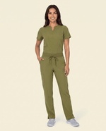 Women's 6-Pocket Cargo Pant Avocado - Scrubloop