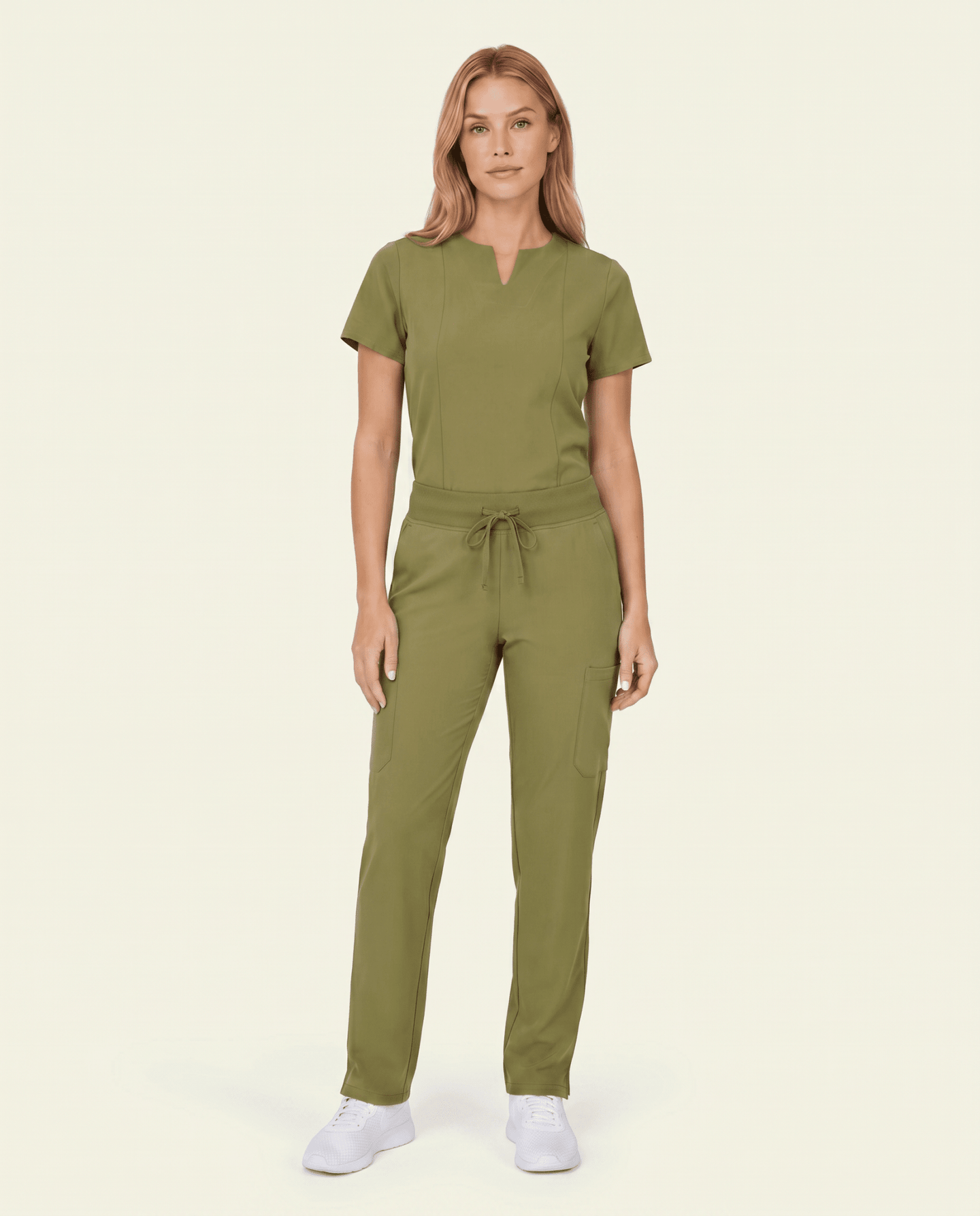 Women's 6-Pocket Cargo Pant Avocado - Scrubloop