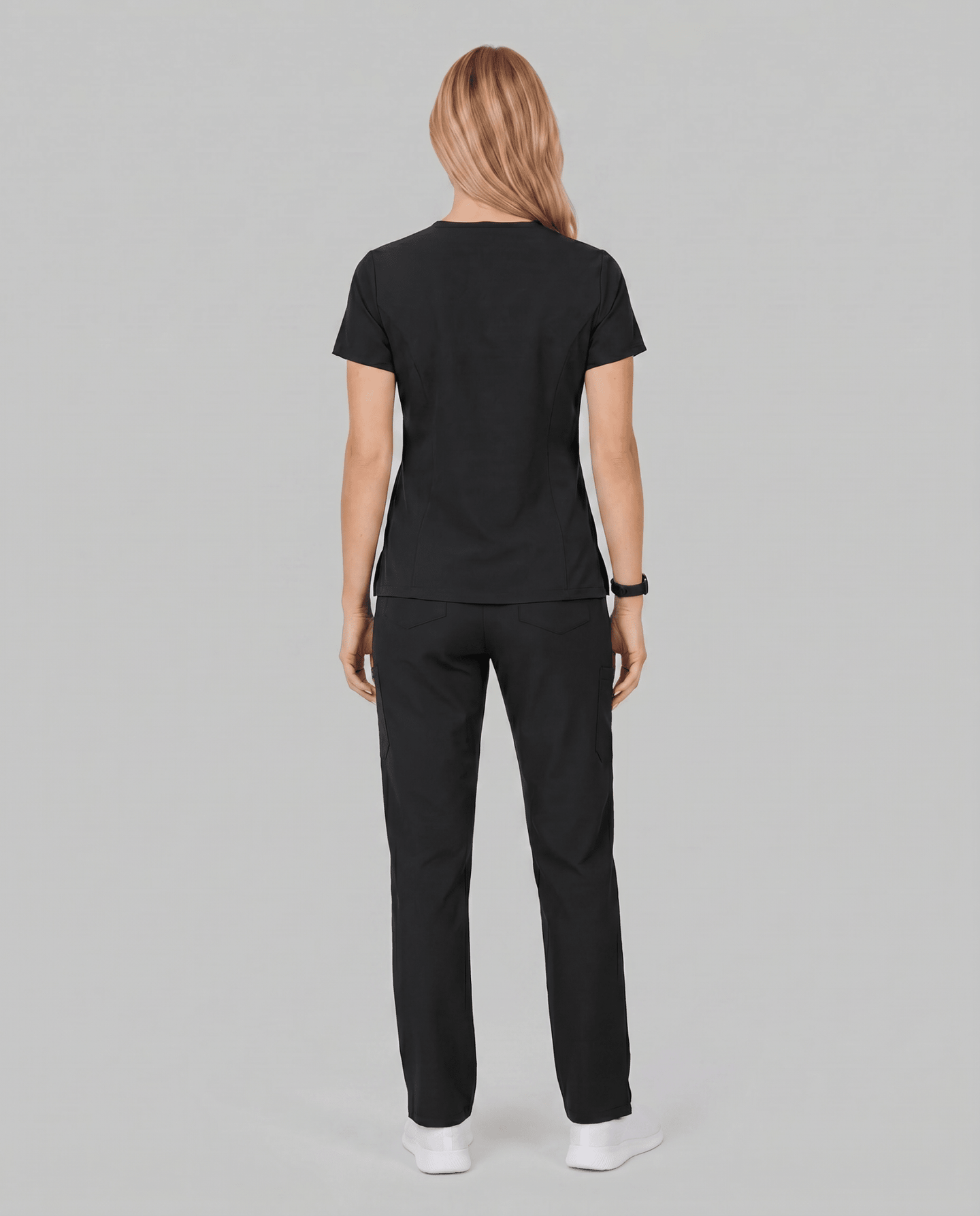 Women's 6-Pocket Cargo Pant Black - Scrubloop