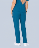 Women's 6-Pocket Cargo Pant Caribbean Blue - Scrubloop