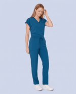 Women's 6-Pocket Cargo Pant Caribbean Blue - Scrubloop