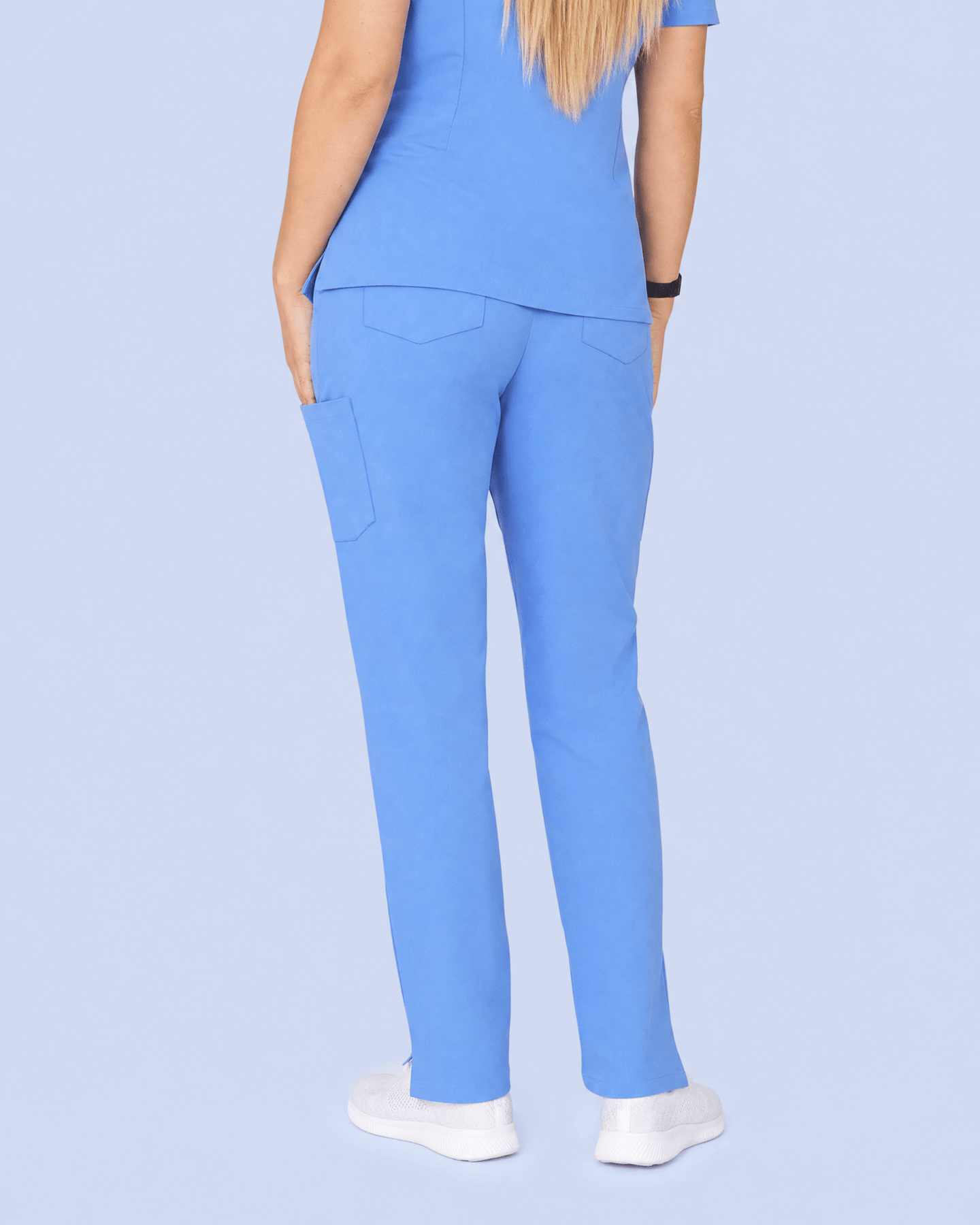Women's 6-Pocket Cargo Pant Ceil Blue - Scrubloop