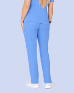 Women's 6-Pocket Cargo Pant Ceil Blue - Scrubloop