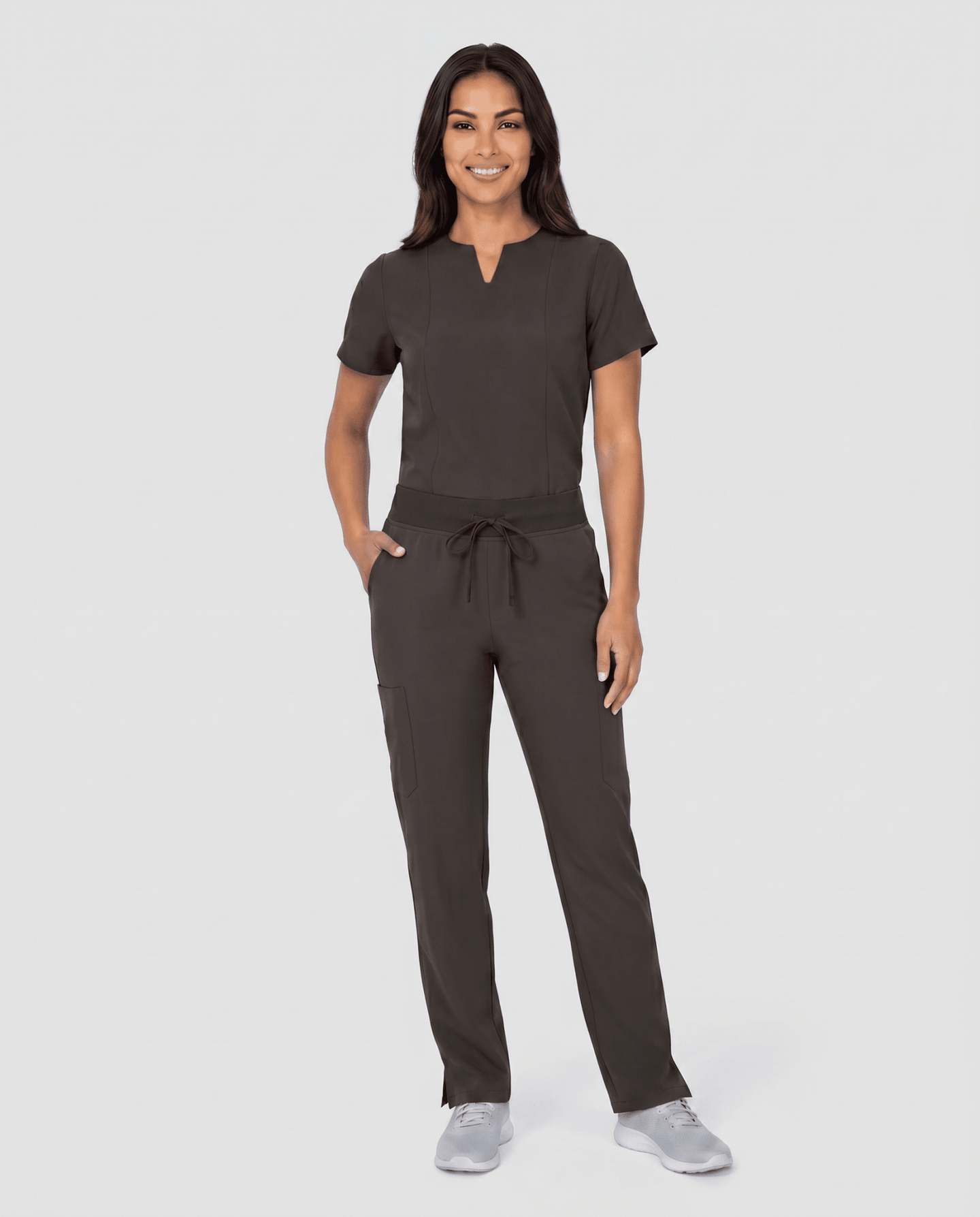 Women's 6-Pocket Cargo Pant Charcoal - Scrubloop