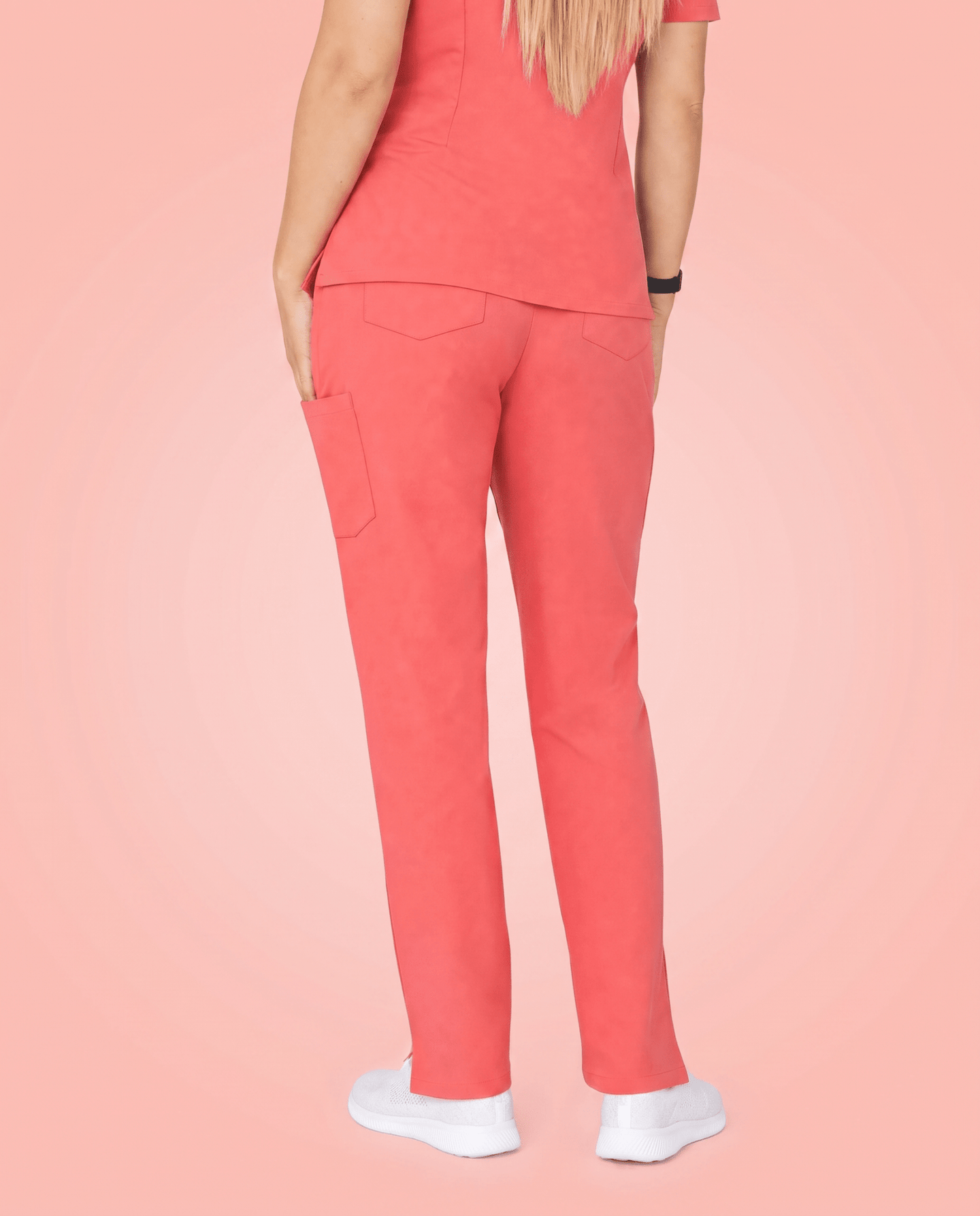 Women's 6-Pocket Cargo Pant Coral - Scrubloop