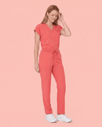 Women's 6-Pocket Cargo Pant Coral - Scrubloop
