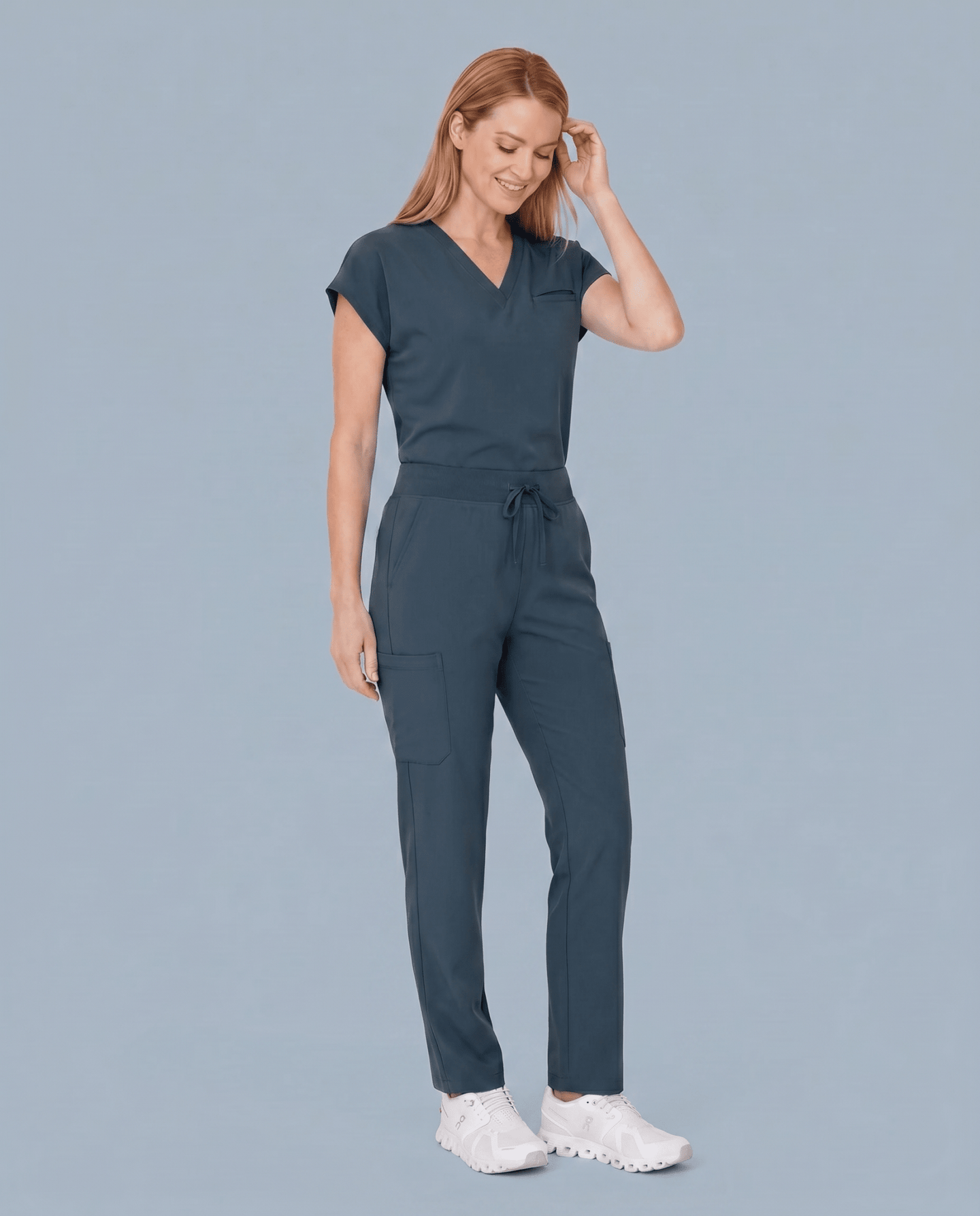 Women's 6-Pocket Cargo Pant Dark Harbor - Scrubloop