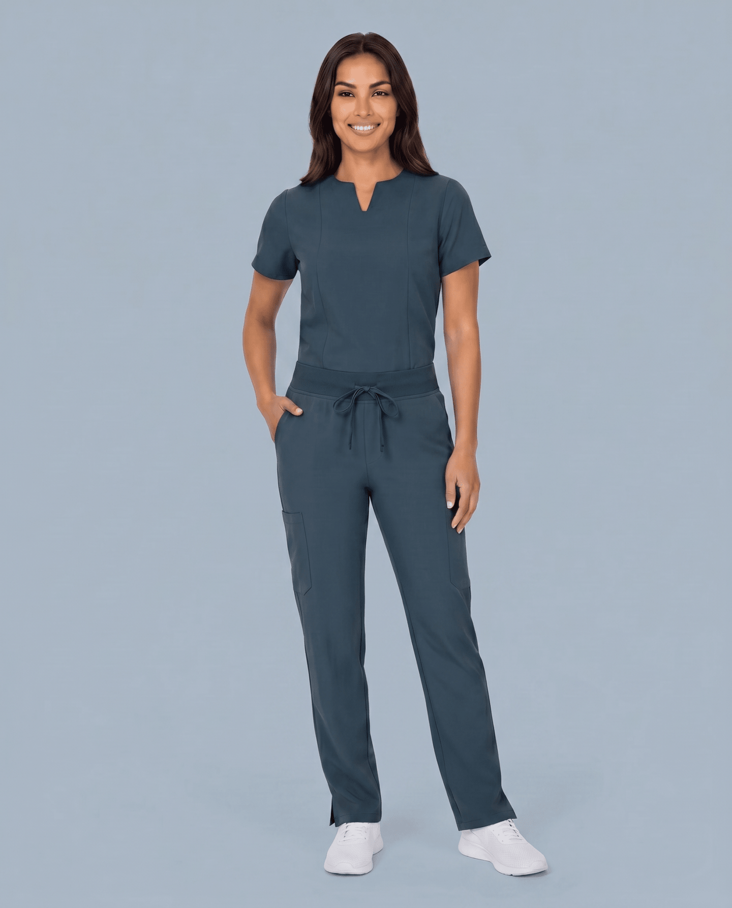 Women's 6-Pocket Cargo Pant Dark Harbor - Scrubloop