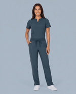 Women's 6-Pocket Cargo Pant Dark Harbor - Scrubloop