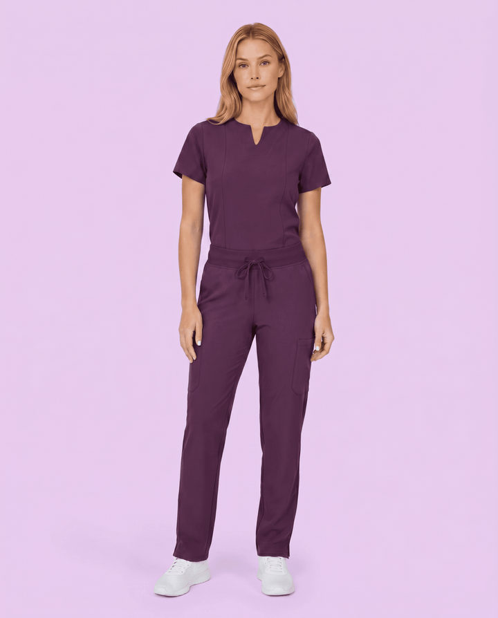 Women's 6-Pocket Cargo Pant Deep Eggplant