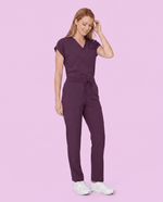 Women's 6-Pocket Cargo Pant Deep Eggplant - Scrubloop