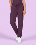 Women's 6-Pocket Cargo Pant Deep Eggplant - Scrubloop