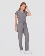 Women's 6-Pocket Cargo Pant Heather Gray - Scrubloop