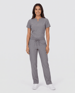 Women's 6-Pocket Cargo Pant Heather Gray - Scrubloop
