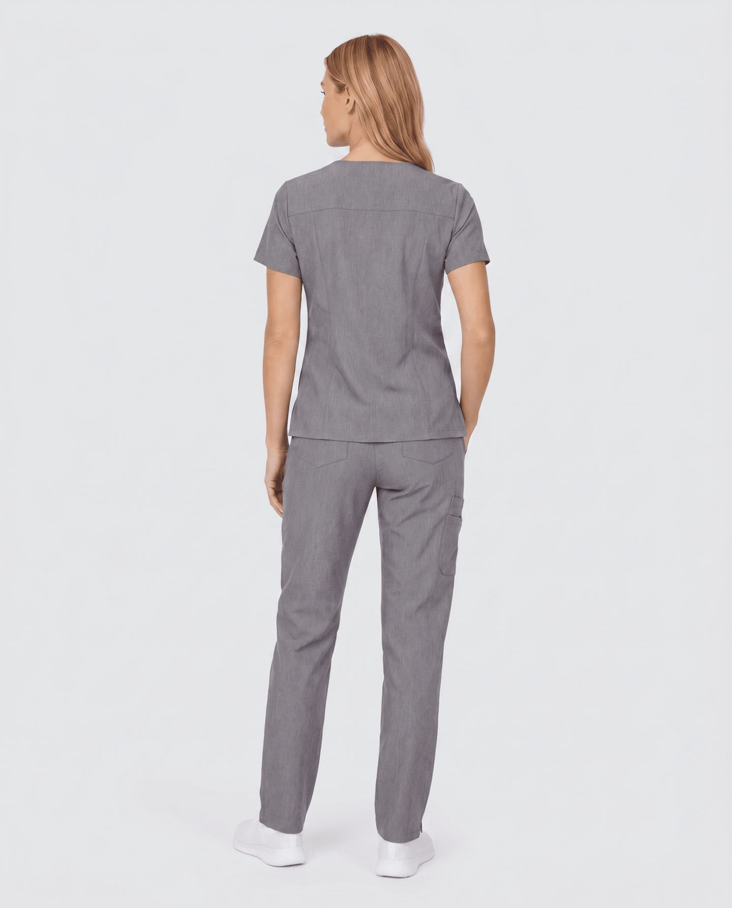 Women's 6-Pocket Cargo Pant Heather Gray - Scrubloop