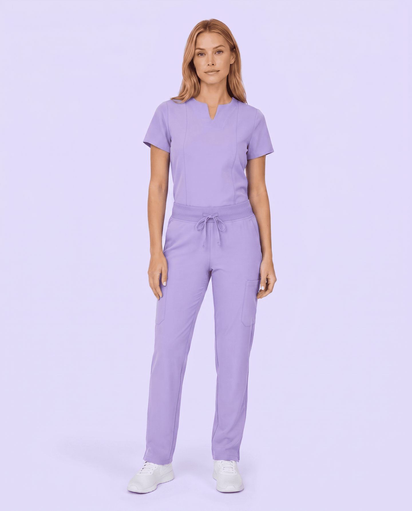 Women's 6-Pocket Cargo Pant Lavender - Scrubloop