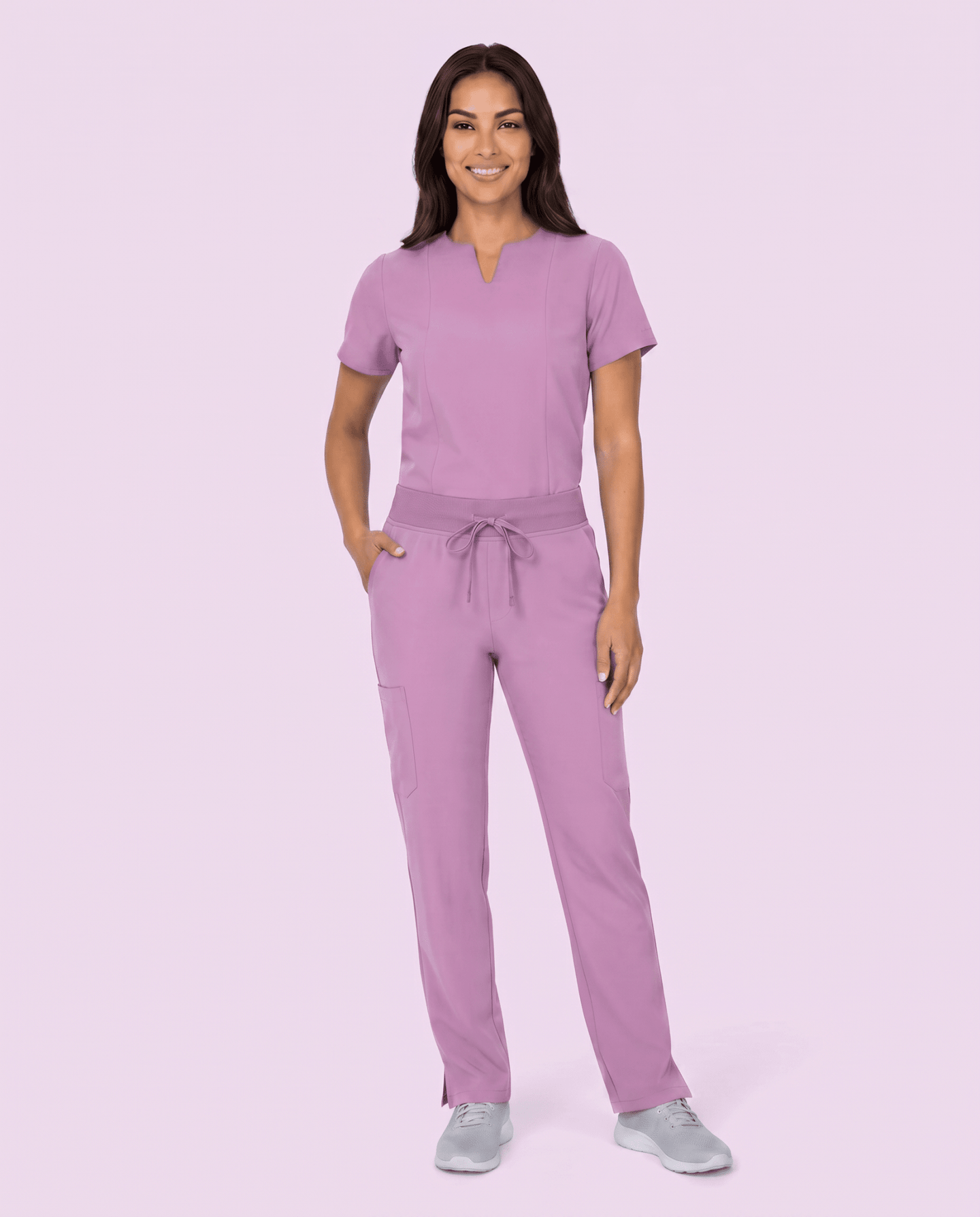 Women's 6-Pocket Cargo Pant Lilac - Scrubloop