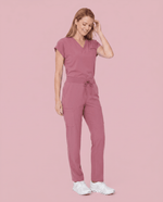 Women's 6-Pocket Cargo Pant Mauve - Scrubloop