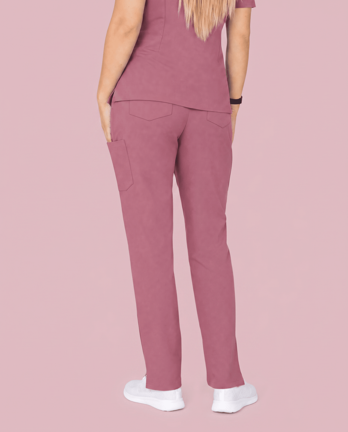 Women's 6-Pocket Cargo Pant Mauve - Scrubloop