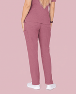 Women's 6-Pocket Cargo Pant Mauve - Scrubloop