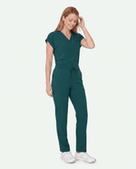 Women's 6-Pocket Cargo Pant Midnight Green - Scrubloop